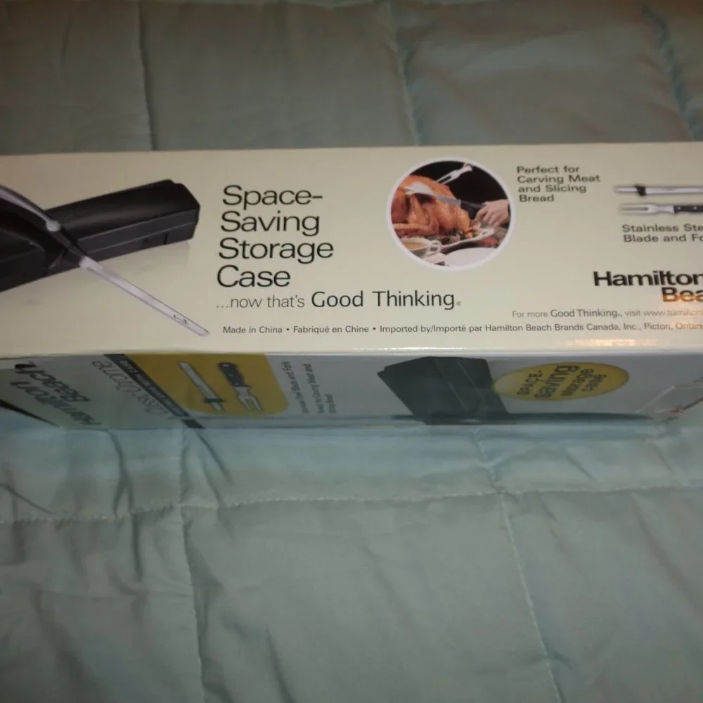 HAMILTON Beach Classic Chrome Electric Knife With Case